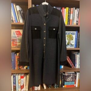 Banana Republic Black and Gray sweater dress